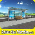 Customized Outdoor Stainless Steel Bus Shelter Design and Fabrication